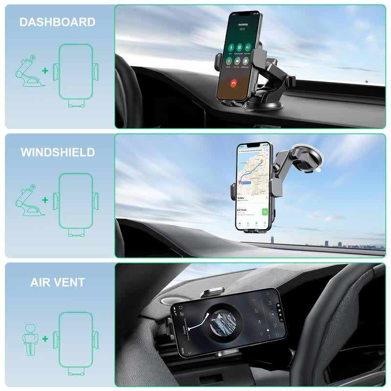 Wireless Car Charger, 15W Fast Auto Clampingcar Charger Phone Holder Fit for Iphone 15 14 1312 11 Pro Max,Samsung Galaxy S23 S22 S21