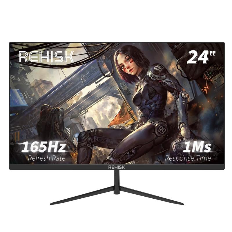 23.8'' 165Hz Gaming Monitors - FHD,IPS, 1Ms, Anti-Blue Light,Freesync & G-Sync,Speakers, HDMI/DP Ports for Gaming and Office Use Computer